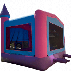 67C4B778 978A 4AF4 97B4 6D5F1E566F64 1714150269 Pink/Purple Bounce House Castle w/ Hoop